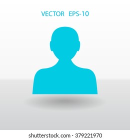 Flat icon of businessman