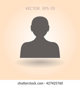 Icono plano del hombre de negocios