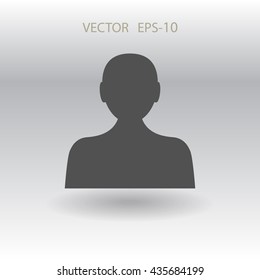 Icono plano del hombre de negocios