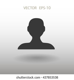 Icono plano del hombre de negocios