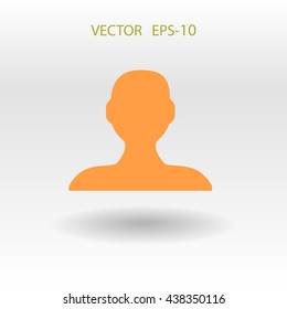 Icono plano del hombre de negocios