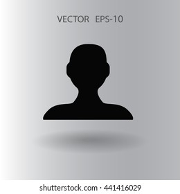 Icono plano del hombre de negocios