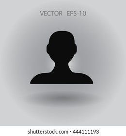 Icono plano del hombre de negocios