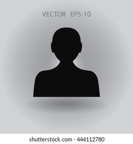 Flat icon of businessman