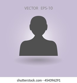Icono plano del hombre de negocios