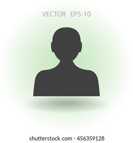 Icono plano del hombre de negocios