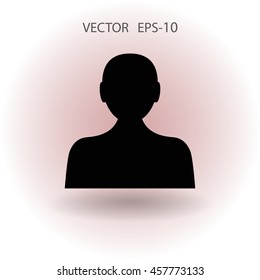 Icono plano del hombre de negocios
