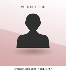 Flat icon of businessman