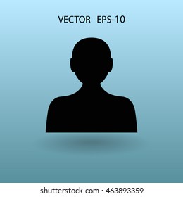 Flat icon of businessman