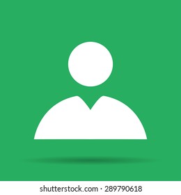 Flat  icon of businessman. Flat design style