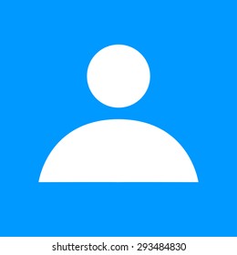Flat  icon of businessman. Flat design style