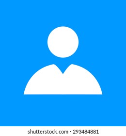 Flat  icon of businessman. Flat design style