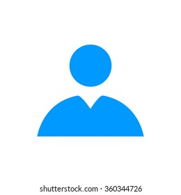 Flat  icon of businessman.  Flat design style