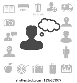 Icono plano del hombre de negocios. ilustración vectorial