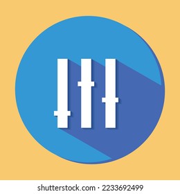 flat icon button vector design