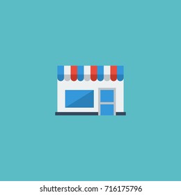 Flat Icon Cafe Element. Vector Illustration Of Flat Icon Restaurant Isolated On Clean Background. Can Be Used As Cafe, Restaurant And Boutique Symbols.