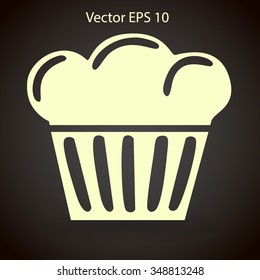 Flat icon cake icon