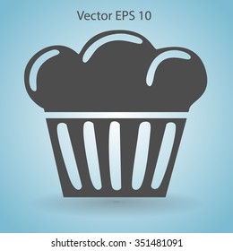 Flat icon cake icon