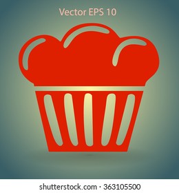 Flat icon cake icon