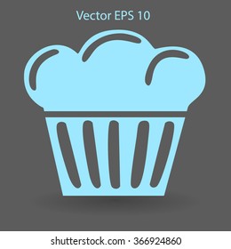 Flat icon cake icon