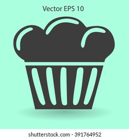 Flat icon cake icon