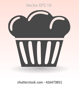 Flat icon cake icon