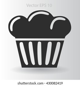 Flat icon cake icon