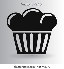 Flat icon cake icon