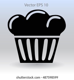 Flat icon cake icon