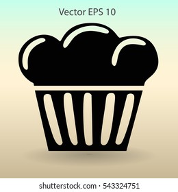 Flat icon cake icon