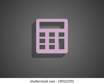 Icono plano de la calculadora