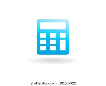 Flat icon of calculator