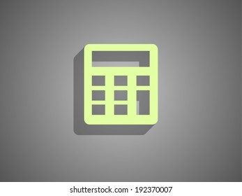 Flat icon of calculator