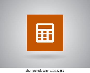 Icono plano de la calculadora