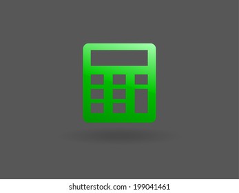 Flat icon of calculator