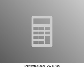 Flat icon of calculator
