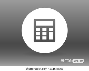 Icono plano de la calculadora