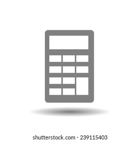 Flat icon of calculator