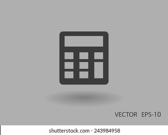 Flat icon of calculator