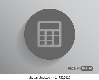 Icono plano de la calculadora