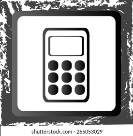 Flat icon of calculator