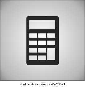 Flat icon of calculator