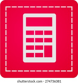 Flat icon of calculator