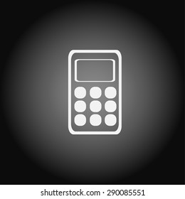Flat icon of calculator