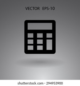 Icono plano de la calculadora