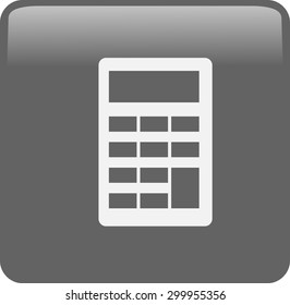 Flat icon of calculator