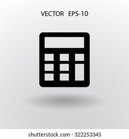 Flat icon of calculator