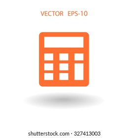 Icono plano de la calculadora