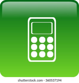 Flat icon of calculator