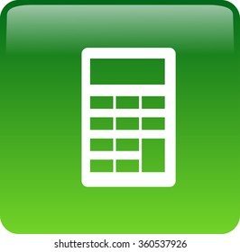 Flat icon of calculator